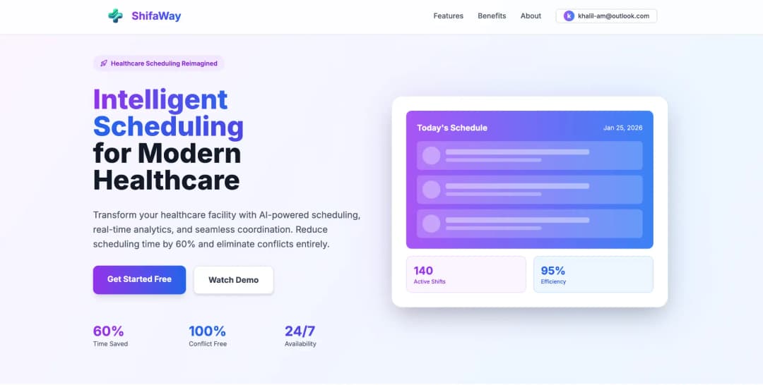 ShifaWay: AI Healthcare Scheduling